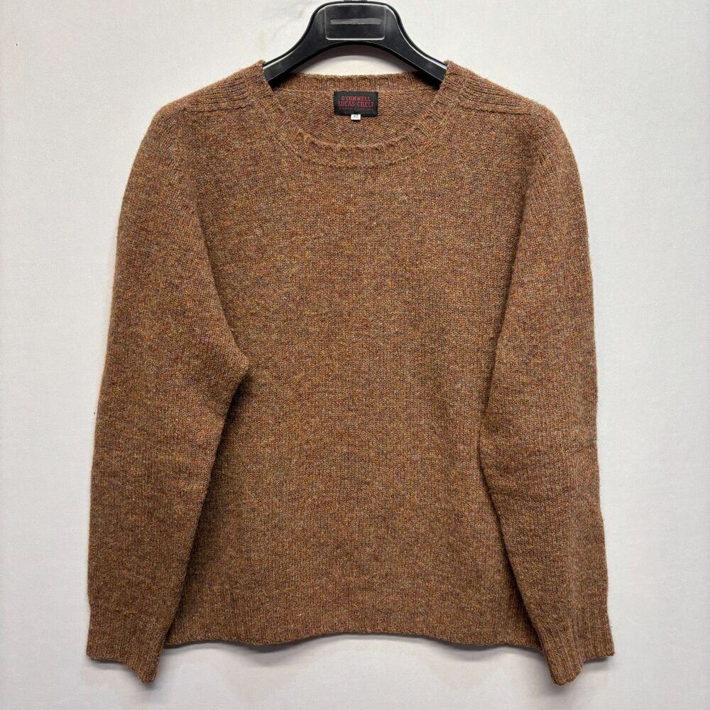 O'Connell's Men Size 40 Crewneck 100% Wool Sweater Knit C119 -14